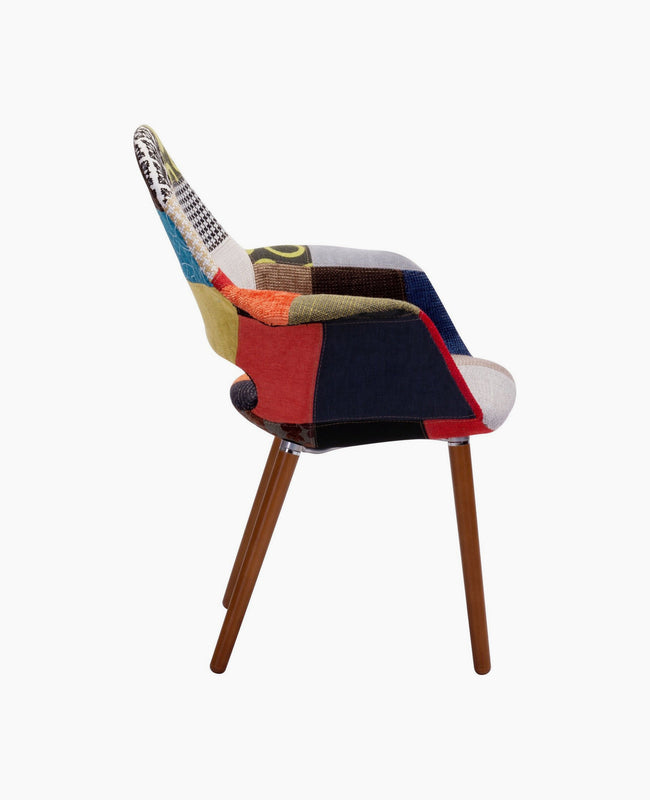 Cognac Bi Cast Leather Molded Chair